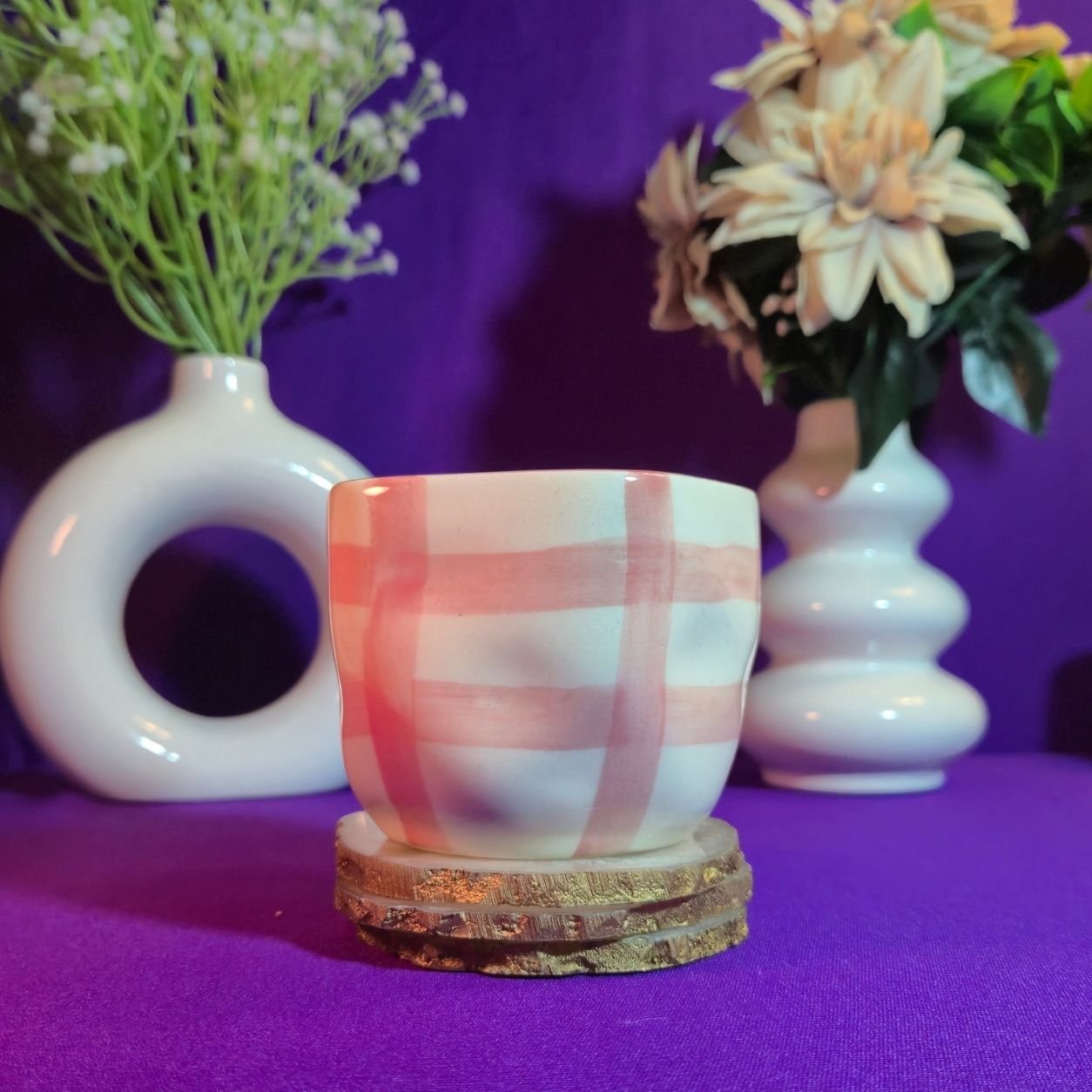 Blush Check Mug