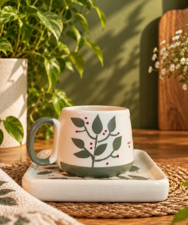 Leaf & Latte Cup Set
