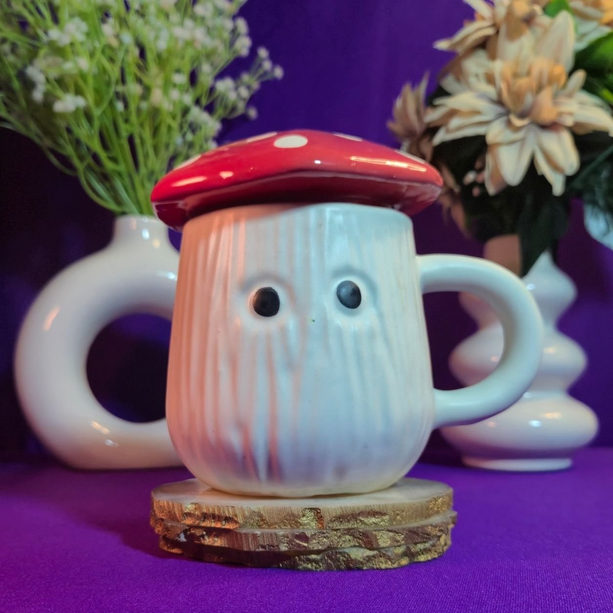 Tiny Mushroom Mug - Red