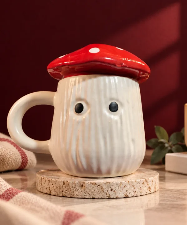 Tiny Mushroom Mug - Red