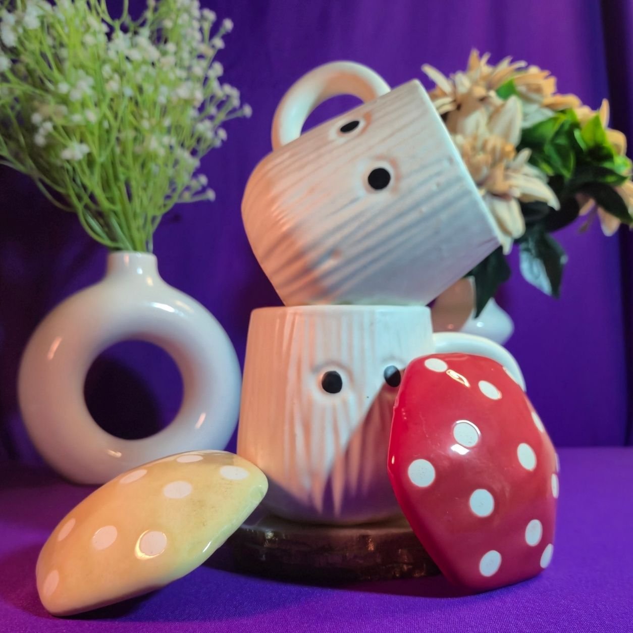 Tiny Mushroom Mug - Yellow - Image 6