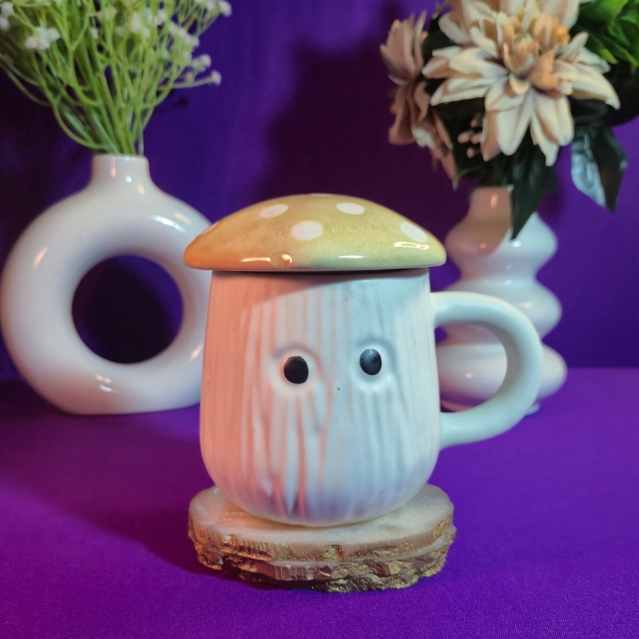Tiny Mushroom Mug - Yellow - Image 5